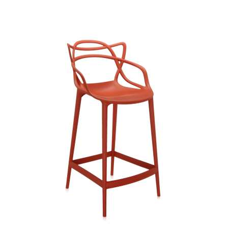 Barová židle Masters Stool oranžová, Kartell
