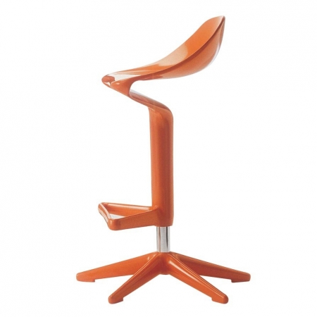 Barová židle Spoon oranžová, Kartell