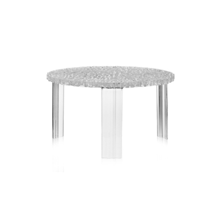 Konferenční stolek T-TABLE čirá, výška 36 cm, Kartell