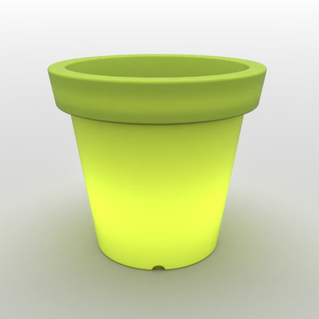 Květináč BLOOM Pot 90, 100 svítící zelený, Bloom