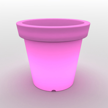 Květináč BLOOM Pot 90, 100 svítící růžový, Bloom