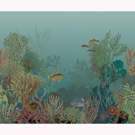 Panel Aquarium L modrá 20154 63 09 z kolekce Seaside, Casadeco