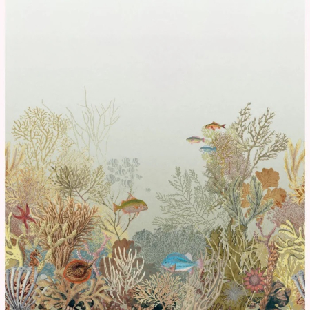 Panel Aquarium M béžová 20154 03 08 z kolekce Seaside, Casadeco