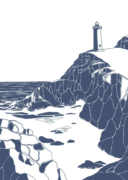 Plakát Phare de la Falaise 20166 66 02 z kolekce Seaside, Casadeco