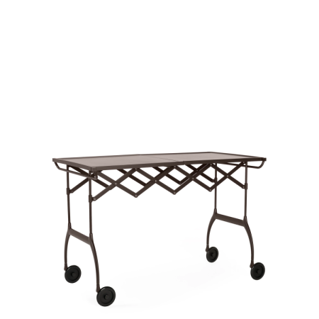 Pojízdný stolek Battista švestková, Kartell