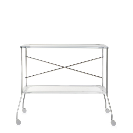 Pojízdný stolek Flip transparentní čirá, Kartell