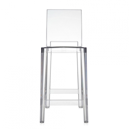 Set 2 barových židlí One More Please v. 75 cm transparentní čirá, Kartell
