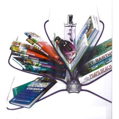 Stojan na časopisy Front Page transparentní čirá, Kartell