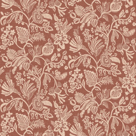 Tapeta Broderies Pastel 7696 08 14 terakotová, Casamance