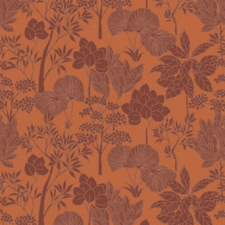 Tapeta Tressora Inara 7690 08 14 oranžová, Casamance