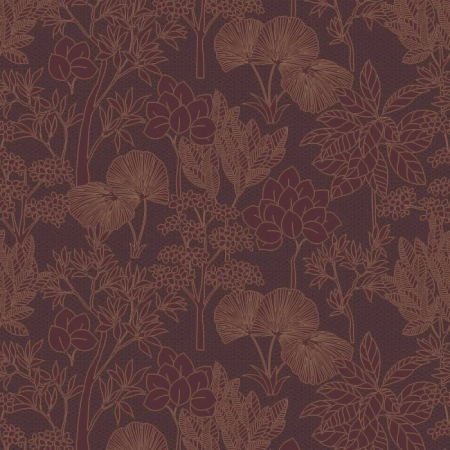 Tapeta Tressora Inara 7690 07 12 fialová, Casamance