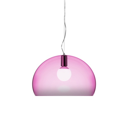 Závěsné svítidlo Fly transparentní růžová, Kartell